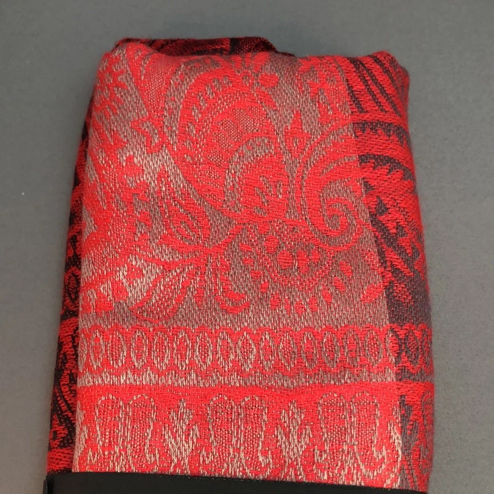 N/A jacquard pashmina